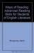Ways of Reading : Advanced Reading Skills for Students of English Literature