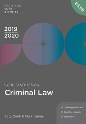 Core Statutes on Criminal Law 2019-20