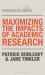 Maximizing the Impacts of Academic Research