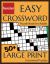 Funster Easy Crossword Puzzle Book for Adults - 50+ Large Print Crossword Puzzles : Fun for All, Including Seniors!