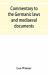Commentary to the Germanic Laws and Mediaeval Documents