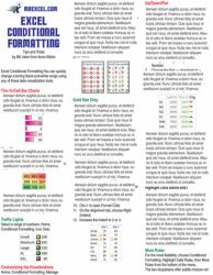 Excel Conditional Formatting Tip Card