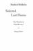 Selected Last Poems