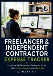 Freelancer & Independent Contractor Expense Tracker : A Concise Self-Employment Tax Record Book to Track Income, Expenses, and Tax Set-Asides (Schedule C)