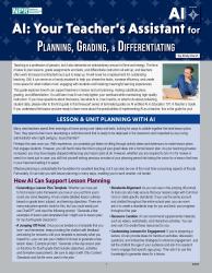 AI: Your Teacher's Assistant for Planning, Grading & Differentiation