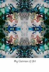 My Canvas of Art - 6x9 - Burst of Blues and Greens : Your Personal Art Book