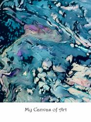 My Canvas of Art - 8 X 11 - Ocean Bursts : Your Personal Art Book