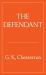 The Defendant : (Walmer Belles Lettres 7)