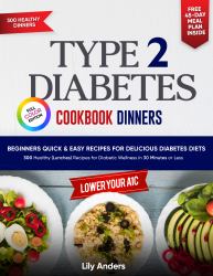 Type 2 Diabetes Cookbook Beginner's Quick & Easy Recipes for Delicious Diabetes Diets 300 Healthy Dinners : For Diabetic Wellness in 30 Minutes or Less