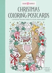 Christmas Coloring Postcards : 20 Festive Holiday Cards to Color, Sign, and Send