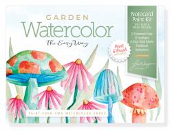 Watercolor the Easy Way Paint-Your-Own Watercolor Cards Garden : Notecard Paint Kit with Paint and Brush Included