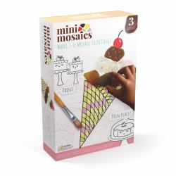 Mini Mosaics Sweets and Treats : Paint and Decorate Canvas Boards with Tumbled Glass - DIY Mixed-Media Craft Gift for Ages 6 and Up