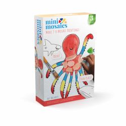 Mini Mosaics Underwater Giants : Paint and Decorate Canvas Boards with Tumbled Glass - DIY Mixed-Media Craft Gift for Ages 6 and Up