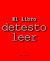 El Libro Detesto Leer : Spanish