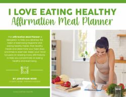 I Love Eating Healthy Affirmation Meal Planner Calendar