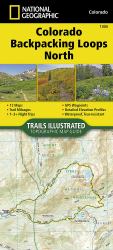 Colorado Backpack Loops North Map : Topographic Map Guides