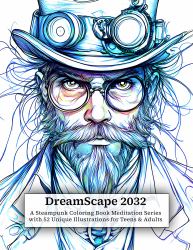 Dreamscape 2032 Steampunk Coloring Book I : 52 Downloadable Unique Illustrations for Teens & Adults Alike
