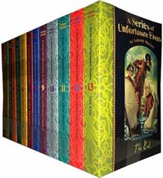 A Series of Unfortunate Events Lemony Snicket 13 Books Collection Pack Set : (Includes the Bad Beginning, the Reptile Room, the Wide Window, the Miserable Mill, the Austere Academy, the Grim Grotto, the Penultimate Peril, the End)