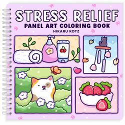 Stress Relief : Panel Art Coloring Book for Adults and Teens