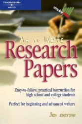 How to Write Research Papers