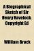 A Biographical Sketch of Sir Henry Havelock, K C B