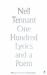 One Hundred Lyrics and a Poem One Hundred Lyrics and a Poem
