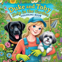 Duke and Toby Help in the Garden Coloring Book
