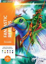 Mystery Colouring - Fantastic Worlds : 100 Mystery Colouring Pages Dedicated to Magical Creatures and Imaginary Worlds