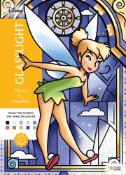 Mystery Colouring - Glasslight : Reveal Iconic Disney Characters with Colour by Number