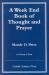 A Week End Book of Thought and Prayer by Maude D. Petre
