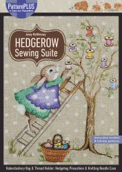 Hedgerow Sewing Suite : Haberdashery Bag and Thread Holder; Hedgehog Pincushion and Knitting Needle Case