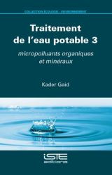 Traitement de Leau Potable 3 : Traitement de Leau Potable 3