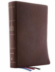 The NIV, Open Bible, Red Letter Edition, Comfort Print : Complete Reference System [Brown]