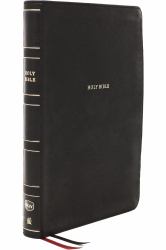 NKJV Holy Bible, Giant Print Center-Column Reference Bible, Black Leathersoft : 72,000+ Cross References, Red Letter, Comfort Print