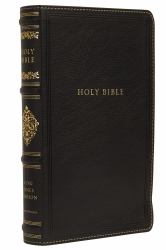 KJV Sovereign Collection Bible, Personal Size, Thumb Indexed, Red Letter Edition, Comfort Print : Holy Bible, King James Version [Black]