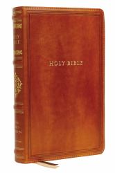KJV Sovereign Collection Bible, Personal Size, Thumb Indexed, Red Letter Edition, Comfort Print : Holy Bible, King James Version [Brown]