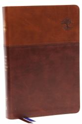 NKJV, Matthew Henry Daily Devotional Bible, Leathersoft, Brown, Red Letter, Thumb Indexed, Comfort Print : 366 Daily Devotions by Matthew Henry