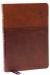 NKJV, Matthew Henry Daily Devotional Bible, Leathersoft, Brown, Red Letter, Thumb Indexed, Comfort Print : 366 Daily Devotions by Matthew Henry