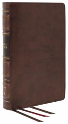 NKJV Reference Bible, Classic Verse-By-Verse, Center-Column, Red Letter, Comfort Print : Holy Bible, New King James Version [Brown]