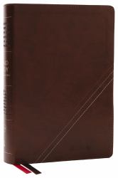 NKJV, Word Study Reference Bible, Leathersoft, Brown, Red Letter, Thumb Indexed, Comfort Print : 2,000 Keywords That Unlock the Meaning of the Bible