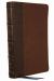 NKJV, Large Print Thinline Reference Bible, Blue Letter, Maclaren Series, Leathersoft, Brown, Thumb Indexed, Comfort Print : Holy Bible, New King James Version
