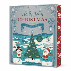 Holly Jolly Christmas Coloring Book : Festive Scenes of Santa, Reindeer and Cheer
