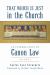 That Which Is Just in the Church: an Introduction to Canon Law