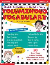 Quick Activities to Build a Very Voluminous Vocabulary