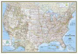 United States Classic, Enlarged & Laminated : Wall Maps U. S.