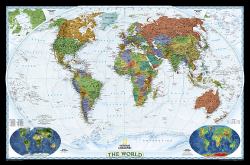 World Decorator, Laminated : Wall Maps World