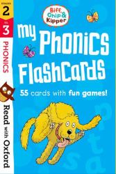 My Phonics Flashcards, Stages 2-3 : 55 Cards with Fun Games!