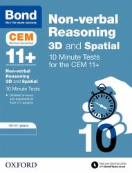 Bond 11+: CEM 3D Non-Verbal Reasoning 10 Minute Tests (Now Cambridge Select Insight): 10-11 Years