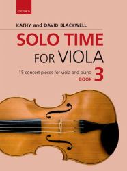 Solo Time for Viola Book 3 : 15 Concert Pieces for Viola and Piano