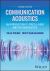Communication Acoustics : An Introduction to Speech, Audio and Psychoacoustic